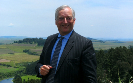 Lord Monckton in the countryside just outside Durban, South Africa.